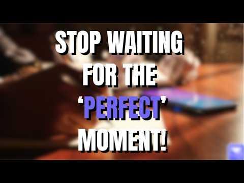 Stop waiting for the "perfect" moment to say what matters 🖋️